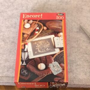 Encore! 500 Piece Puzzle with Baseball Theme